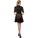 Mathematical-colorful-formulas-drawn-by-hand-black-chalkboard Belted Shirt Dress View2