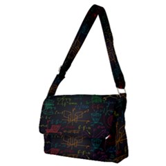 Mathematical-colorful-formulas-drawn-by-hand-black-chalkboard Full Print Messenger Bag (m) by Simbadda