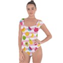 Tropical-fruits-berries-seamless-pattern Short Sleeve Leotard  View1