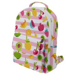 Tropical-fruits-berries-seamless-pattern Flap Pocket Backpack (small) by Simbadda