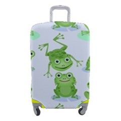 Cute-green-frogs-seamless-pattern Luggage Cover (small) by Simbadda