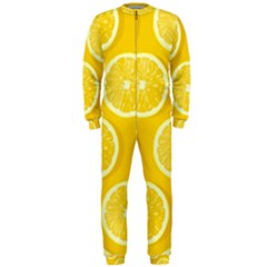 Lemon-fruits-slice-seamless-pattern Onepiece Jumpsuit (men) by Simbadda