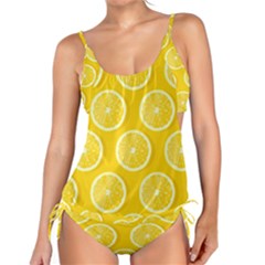 Lemon-fruits-slice-seamless-pattern Tankini Set by Simbadda