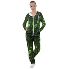 Bacteria-virus-seamless-pattern-inversion Women s Tracksuit by Simbadda