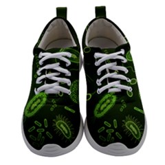 Bacteria-virus-seamless-pattern-inversion Women Athletic Shoes by Simbadda