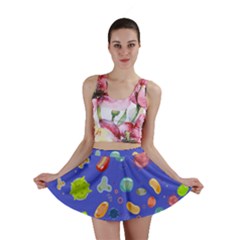 Virus-seamless-pattern Mini Skirt by Simbadda