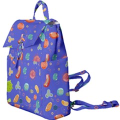 Virus-seamless-pattern Buckle Everyday Backpack