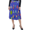 Virus-seamless-pattern Classic Velour Midi Skirt  View1