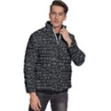 Math-equations-formulas-pattern Men s Puffer Bubble Jacket Coat View3