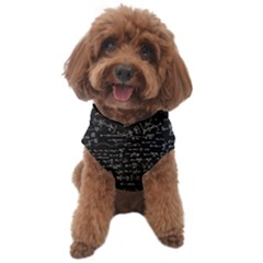 Math-equations-formulas-pattern Dog Sweater by Simbadda