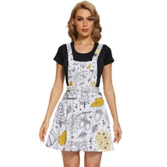 Doodle-seamless-pattern-with-autumn-elements Apron Dress by Simbadda