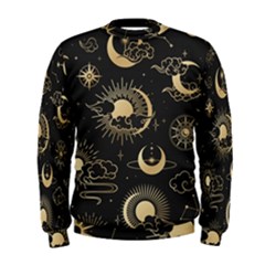 Asian-seamless-pattern-with-clouds-moon-sun-stars-vector-collection-oriental-chinese-japanese-korean Men s Sweatshirt by Simbadda