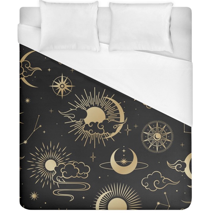 Asian-seamless-pattern-with-clouds-moon-sun-stars-vector-collection-oriental-chinese-japanese-korean Duvet Cover (California King Size)