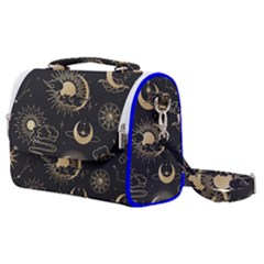 Asian-seamless-pattern-with-clouds-moon-sun-stars-vector-collection-oriental-chinese-japanese-korean Satchel Shoulder Bag by Simbadda