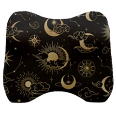 Asian-seamless-pattern-with-clouds-moon-sun-stars-vector-collection-oriental-chinese-japanese-korean Velour Head Support Cushion by Simbadda