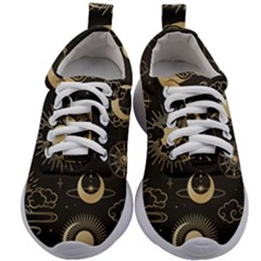 Asian-seamless-pattern-with-clouds-moon-sun-stars-vector-collection-oriental-chinese-japanese-korean Kids Athletic Shoes by Simbadda