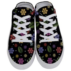 Embroidery-seamless-pattern-with-flowers Half Slippers by Simbadda