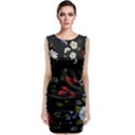 Floral-folk-fashion-ornamental-embroidery-pattern Classic Sleeveless Midi Dress View1