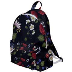 Floral-folk-fashion-ornamental-embroidery-pattern The Plain Backpack by Simbadda