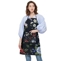 Floral-folk-fashion-ornamental-embroidery-pattern Pocket Apron by Simbadda