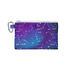 Realistic-night-sky-poster-with-constellations Canvas Cosmetic Bag (small) by Simbadda