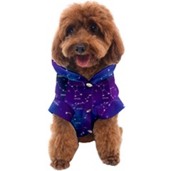 Realistic-night-sky-poster-with-constellations Dog Coat by Simbadda