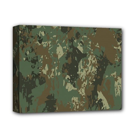 Camouflage-splatters-background Deluxe Canvas 14  X 11  (stretched) by Simbadda