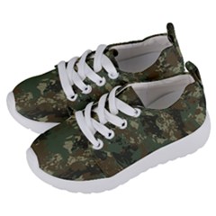 Camouflage-splatters-background Kids  Lightweight Sports Shoes by Simbadda