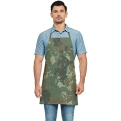 Camouflage-splatters-background Kitchen Apron by Simbadda