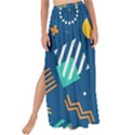 Flat-design-geometric-shapes-background Maxi Chiffon Tie-Up Sarong View1