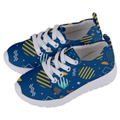 Flat-design-geometric-shapes-background Kids  Lightweight Sports Shoes by Simbadda