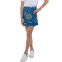 Flat-design-geometric-shapes-background Kids  Tennis Skirt View1