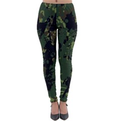 Military-background-grunge---- Lightweight Velour Leggings by Simbadda