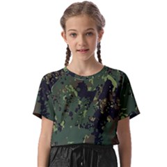 Military-background-grunge---- Kids  Basic Tee by Simbadda