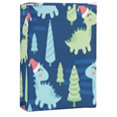 Cute-dinosaurs-animal-seamless-pattern-doodle-dino-winter-theme Playing Cards Single Design (rectangle) With Custom Box