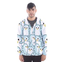 Penguins-pattern Men s Hooded Windbreaker