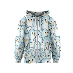 Penguins-pattern Kids  Zipper Hoodie