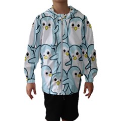 Penguins-pattern Kids  Hooded Windbreaker