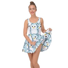 Penguins-pattern Inside Out Casual Dress by Simbadda