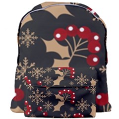 Christmas-pattern-with-snowflakes-berries Giant Full Print Backpack