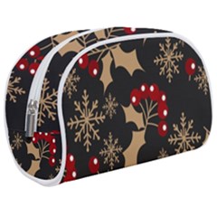 Christmas-pattern-with-snowflakes-berries Make Up Case (medium)