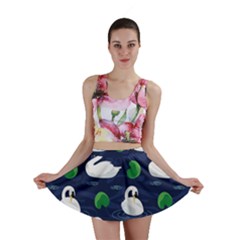 Swan-pattern-elegant-design Mini Skirt by Simbadda