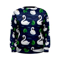 Swan-pattern-elegant-design Women s Sweatshirt