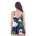 Swan-pattern-elegant-design Skater Dress Swimsuit View2