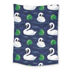 Swan-pattern-elegant-design Medium Tapestry