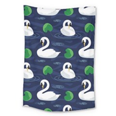 Swan-pattern-elegant-design Large Tapestry