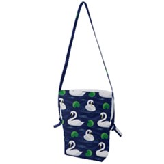 Swan-pattern-elegant-design Folding Shoulder Bag by Simbadda