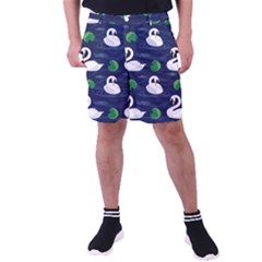 Swan-pattern-elegant-design Men s Pocket Shorts by Simbadda