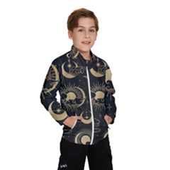 Asian Seamless Pattern With Clouds Moon Sun Stars Vector Collection Oriental Chinese Japanese Korean Kids  Windbreaker by Grandong