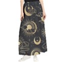 Asian Seamless Pattern With Clouds Moon Sun Stars Vector Collection Oriental Chinese Japanese Korean Maxi Chiffon Skirt View1